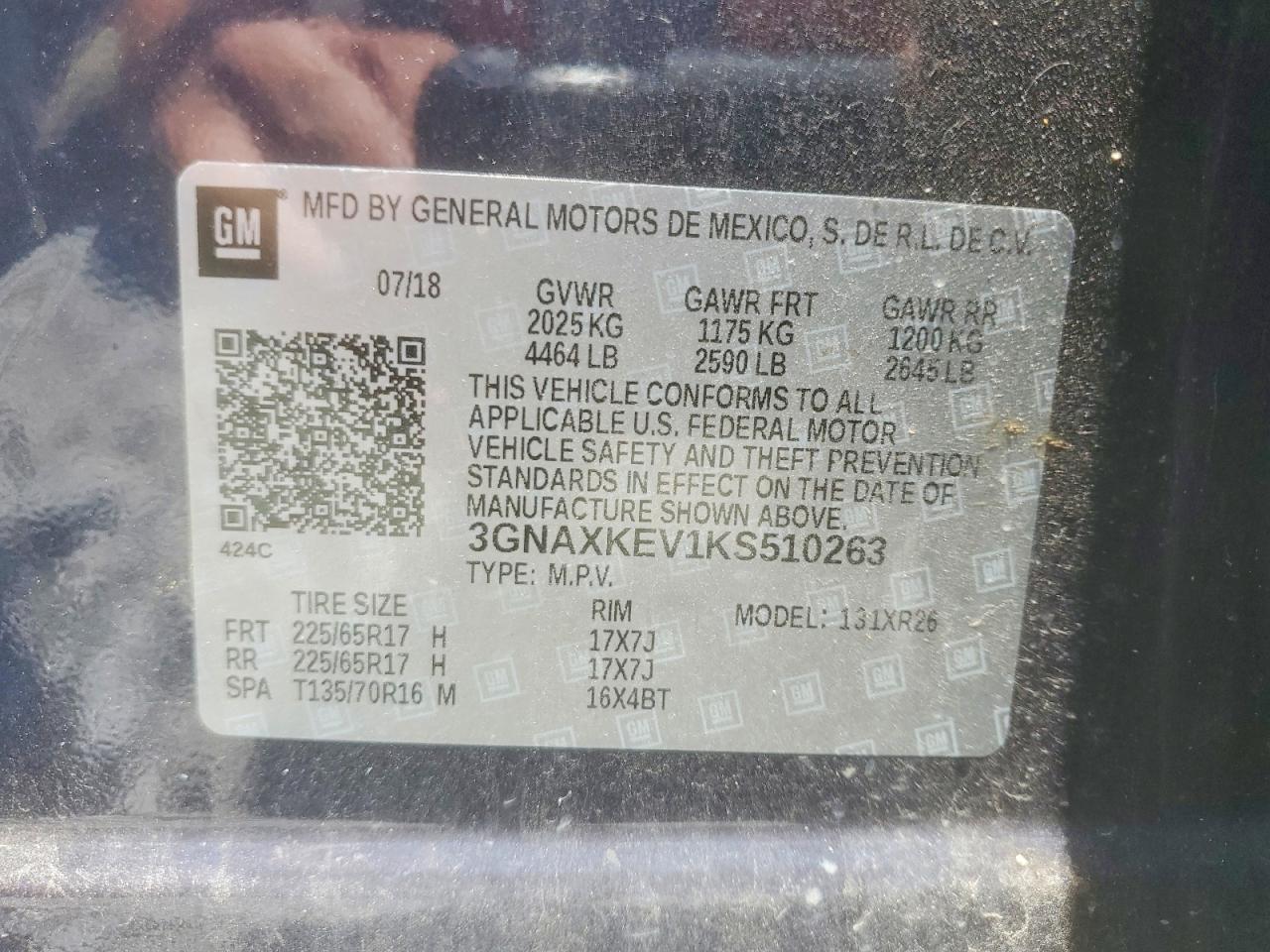 2019 CHEVROLET EQUINOX