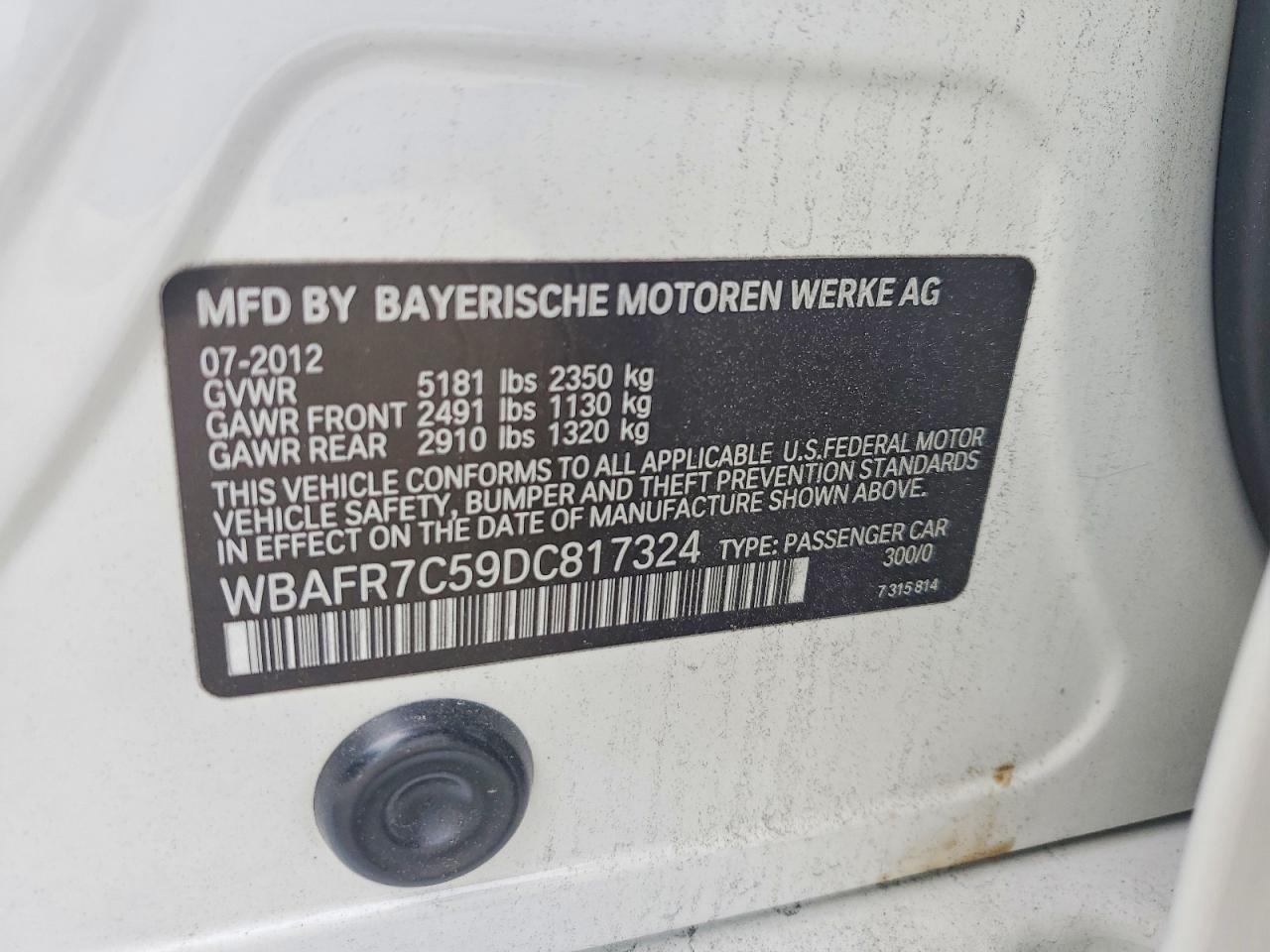 2013 BMW 5 SERIES