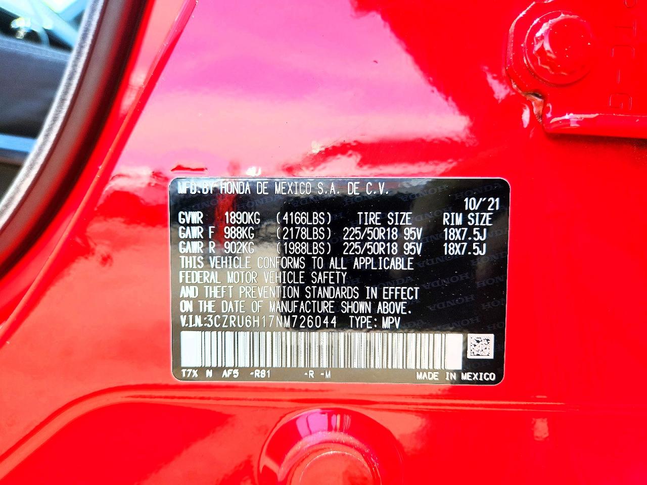 2022 HONDA HR-V