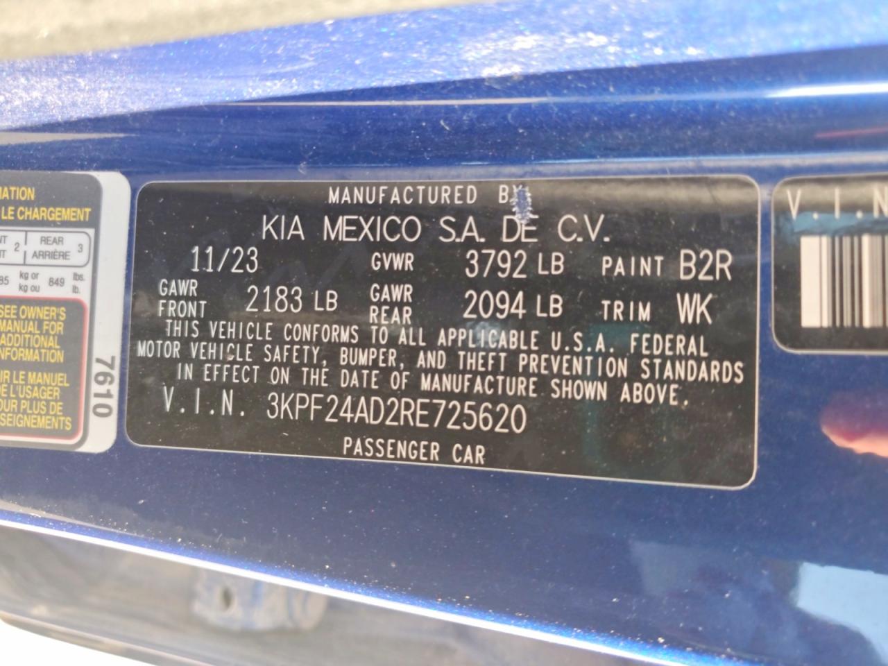 2024 KIA FORTE