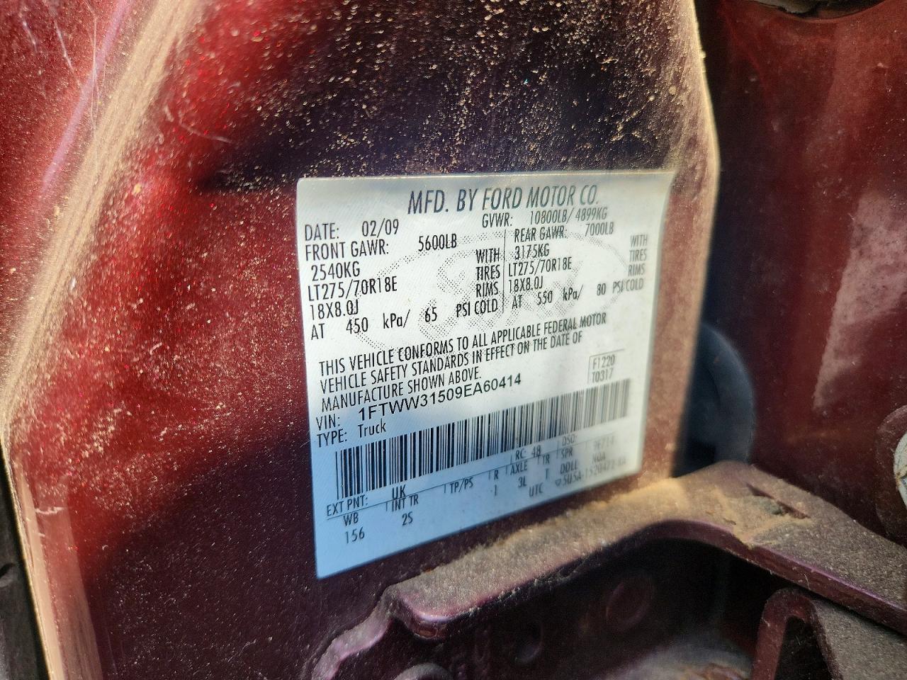 2009 FORD F350