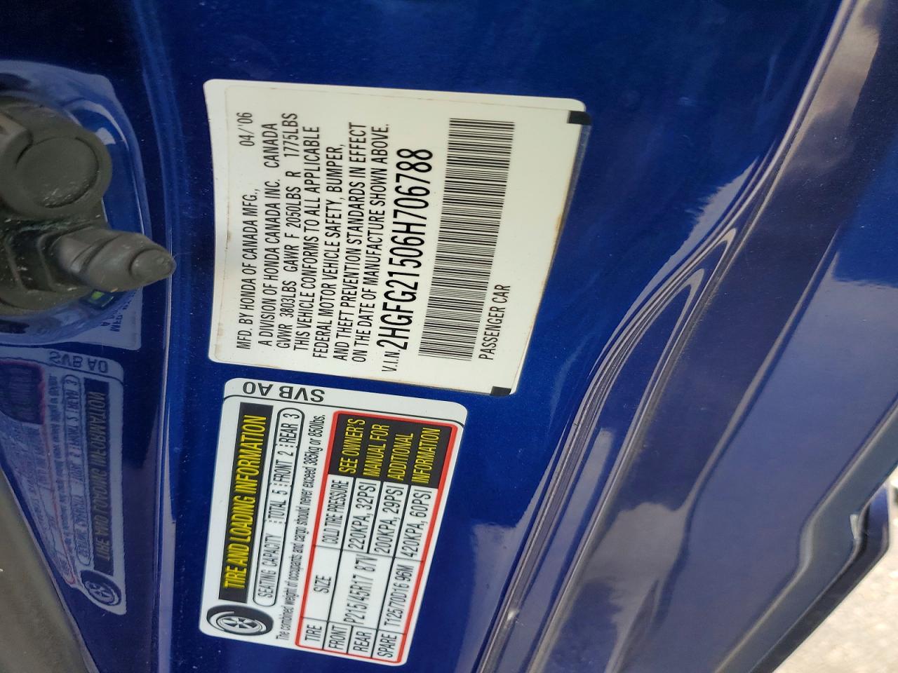 2006 HONDA CIVIC