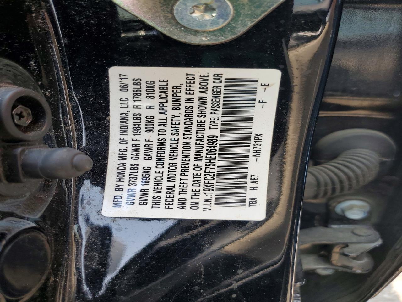 2017 HONDA CIVIC