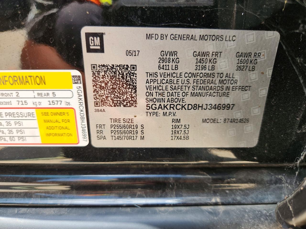 2017 BUICK ENCLAVE