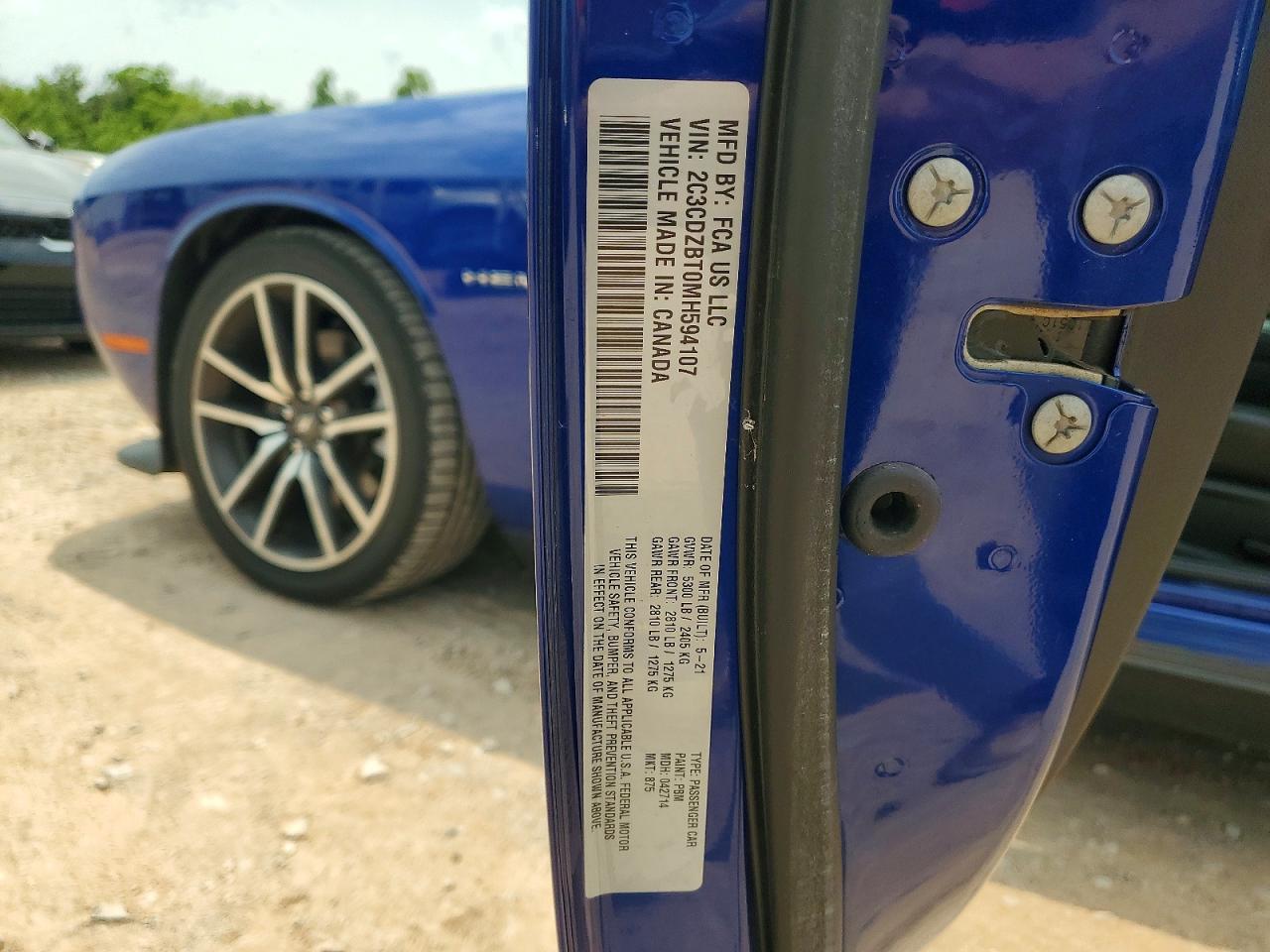2021 DODGE CHALLENGER