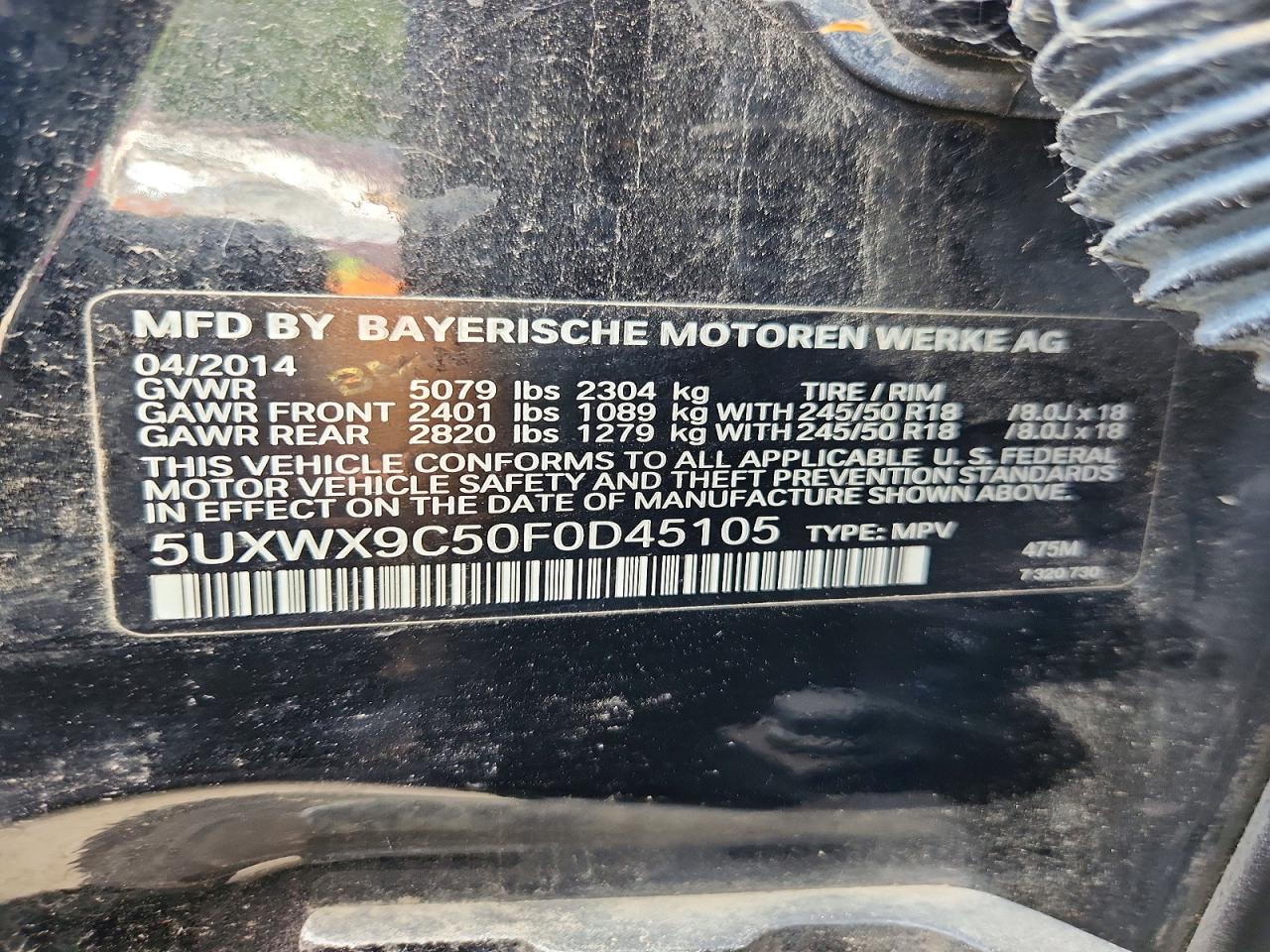 2015 BMW X3