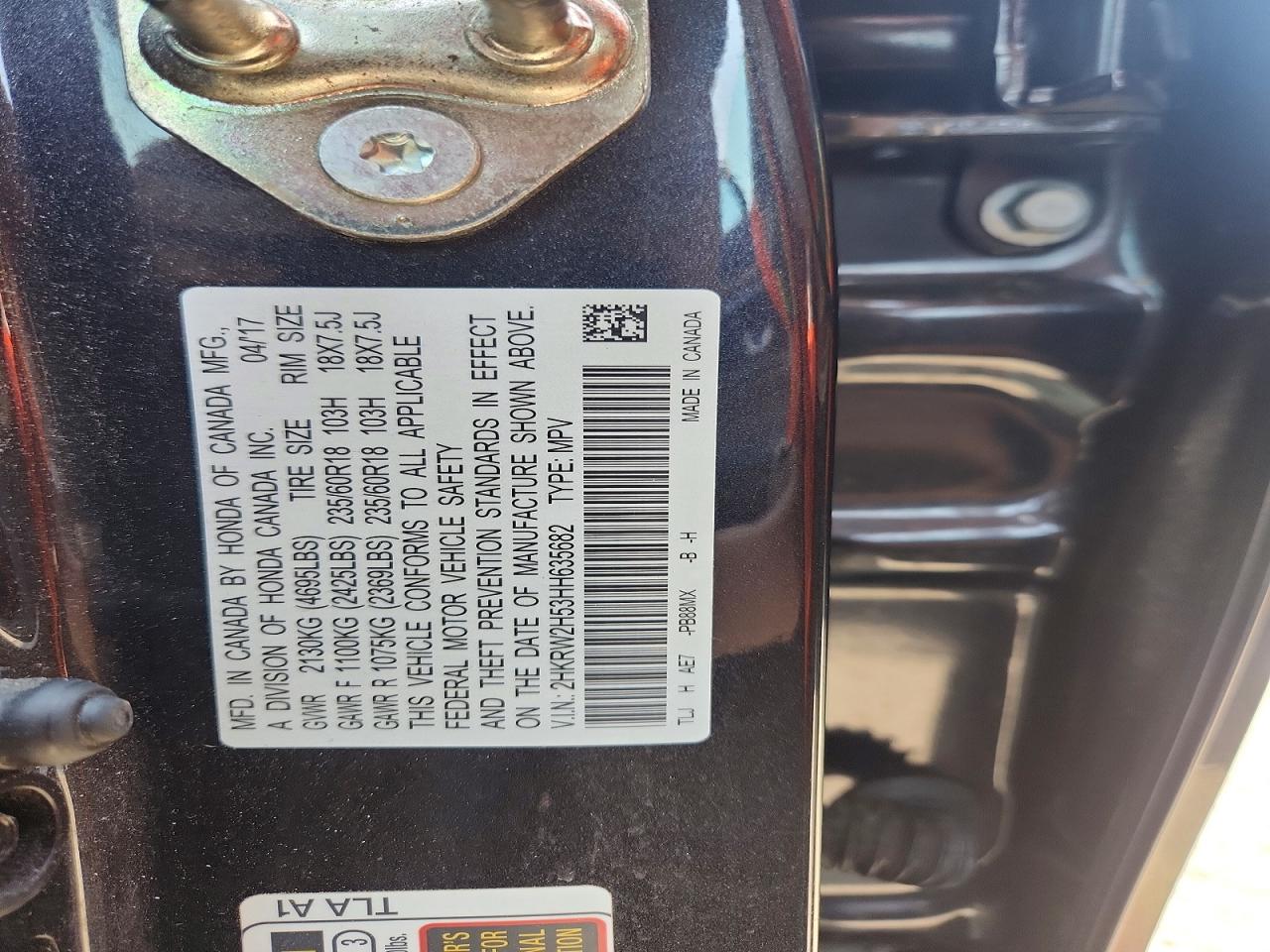 2017 HONDA CRV