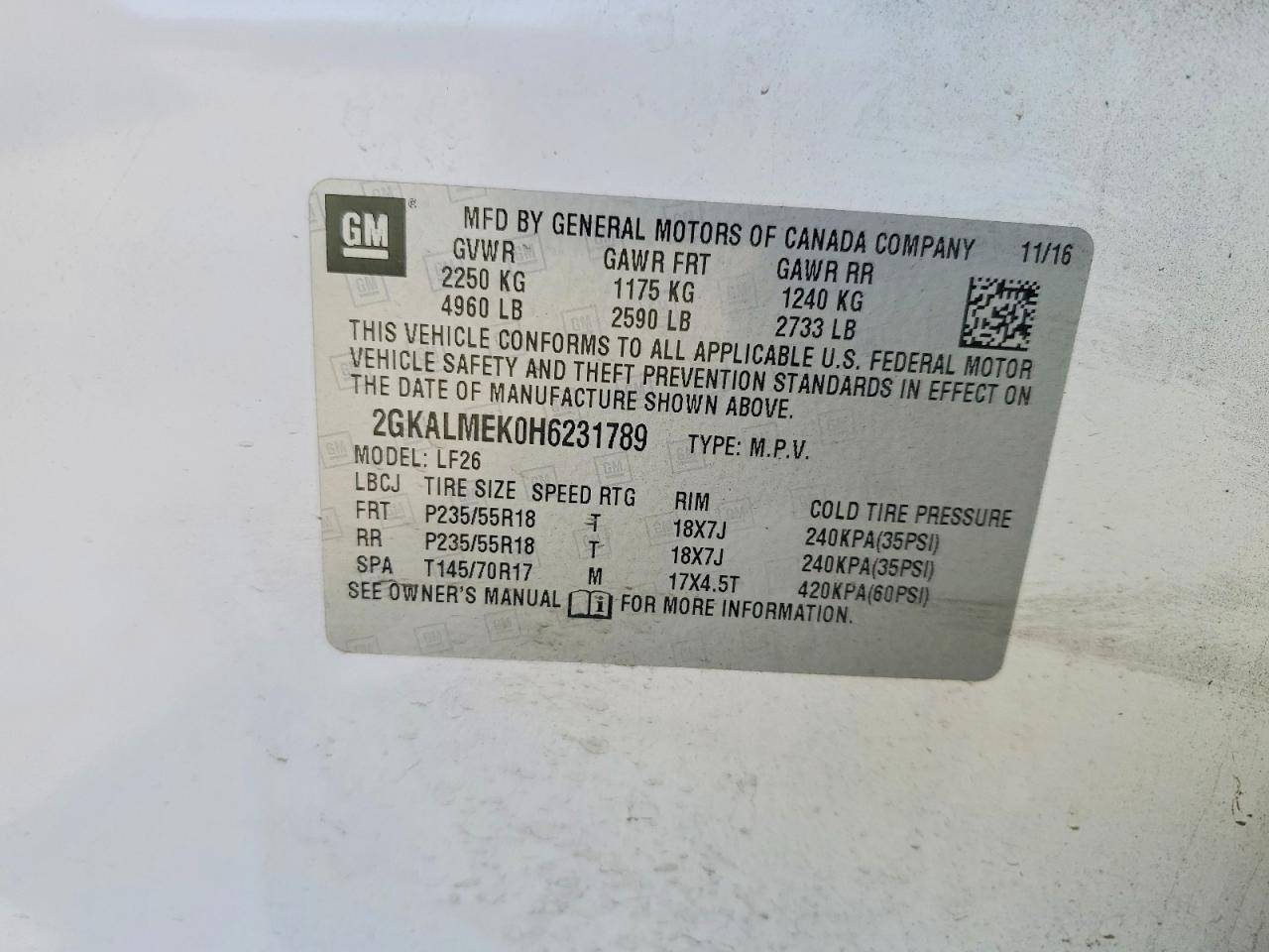 2017 GMC TERRAIN