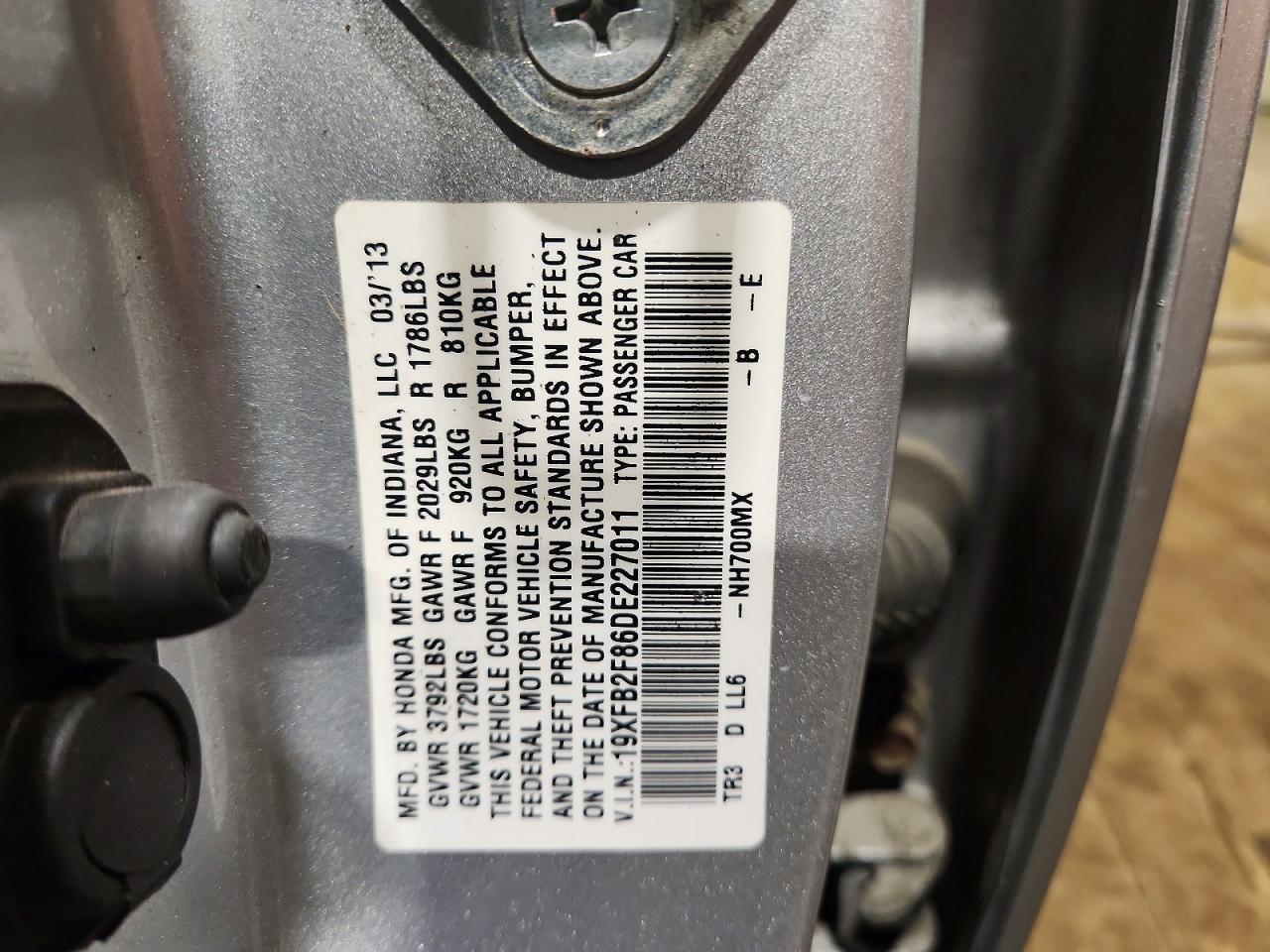 2013 HONDA CIVIC