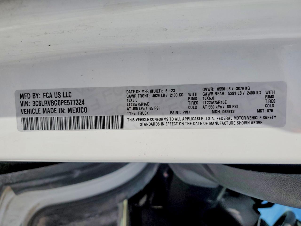 2023 RAM PROMASTER