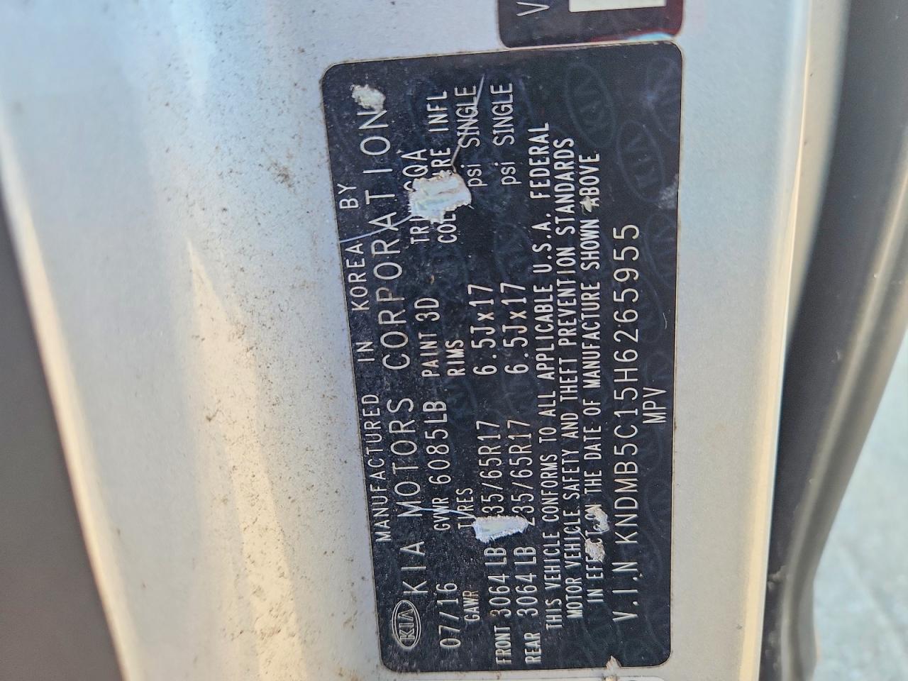 2017 KIA SEDONA