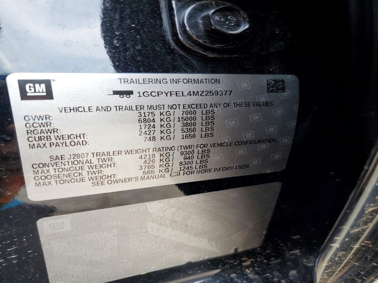 2021 CHEVROLET SILVERADO