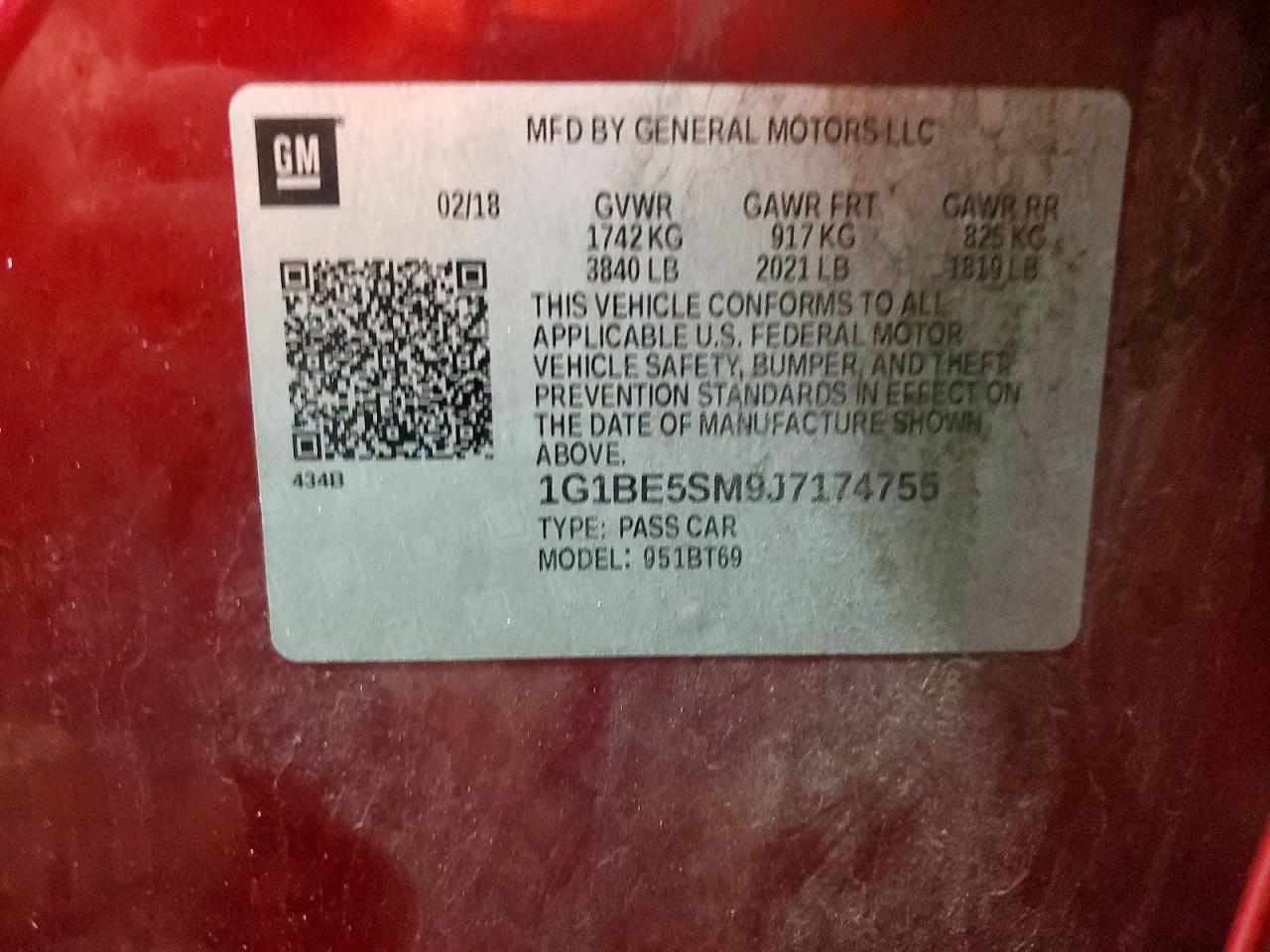 2018 CHEVROLET CRUZE