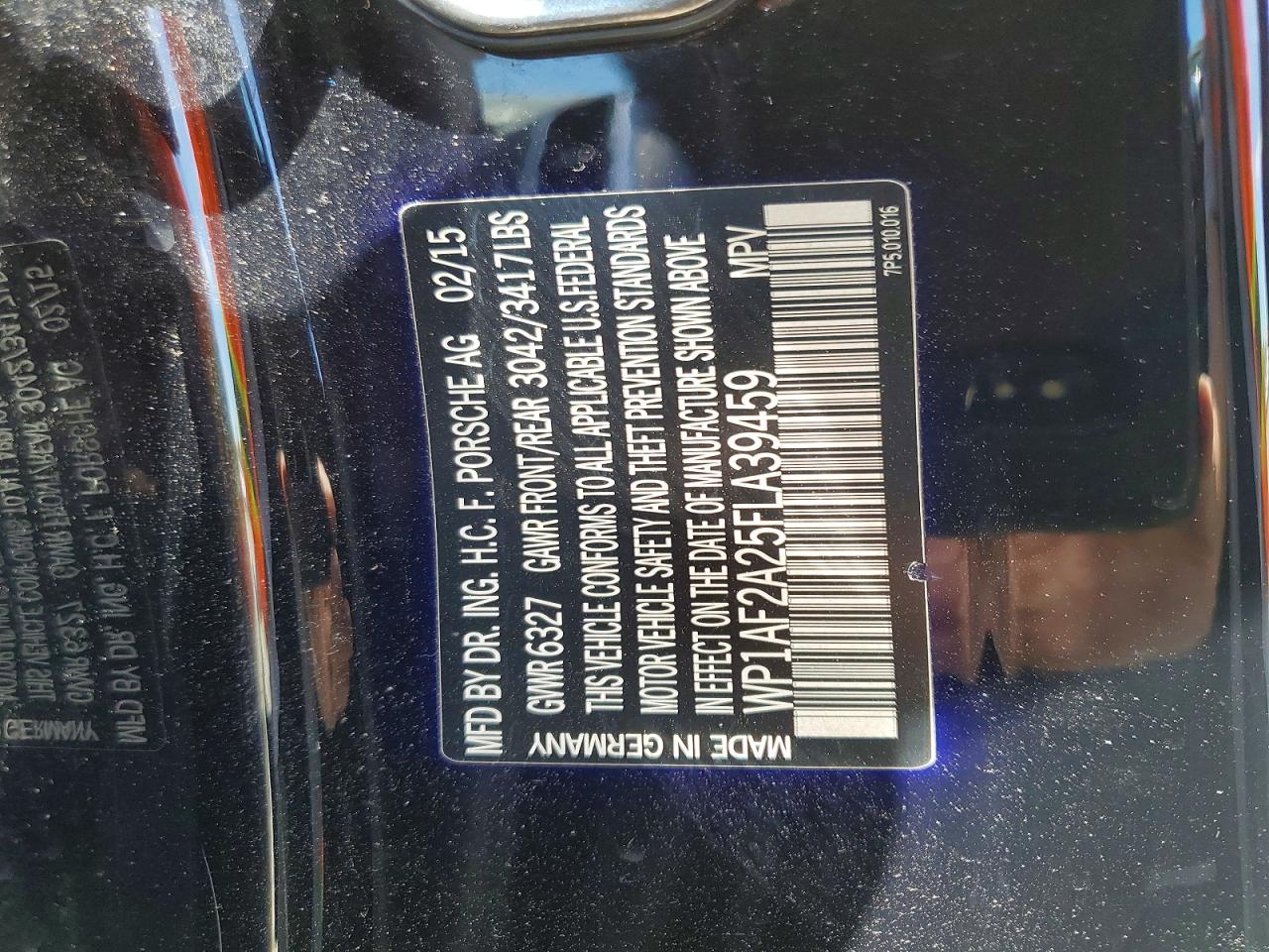2015 PORSCHE CAYENNE