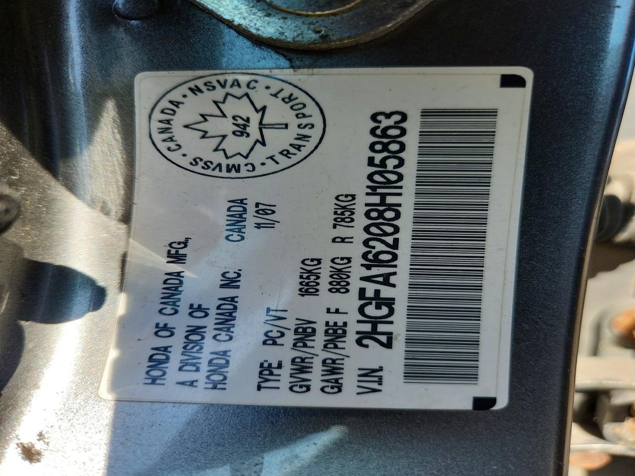 2008 HONDA CIVIC