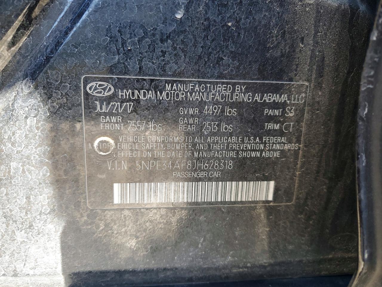 2018 HYUNDAI SONATA