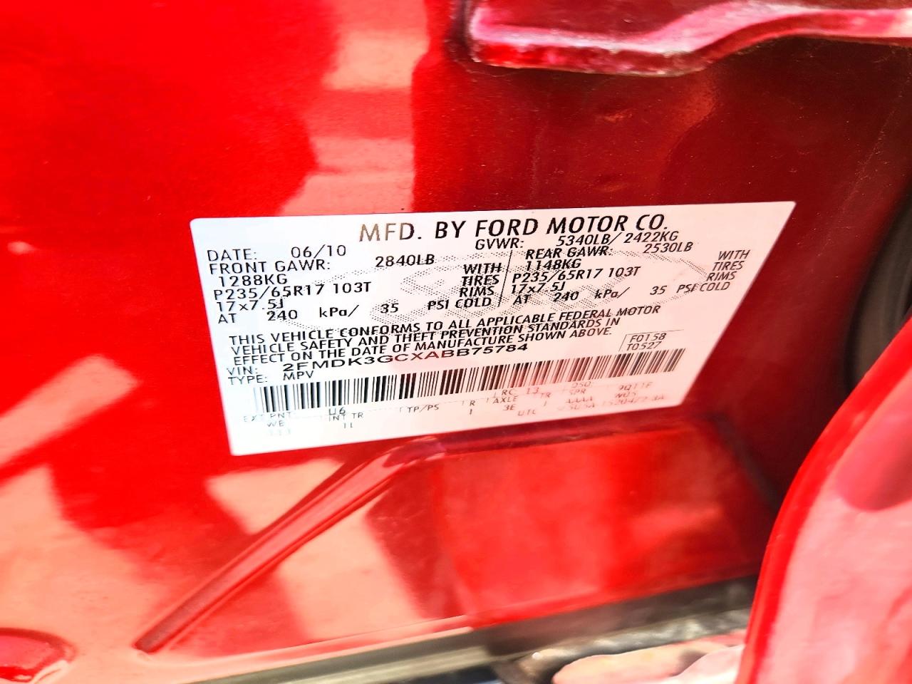 2010 FORD EDGE