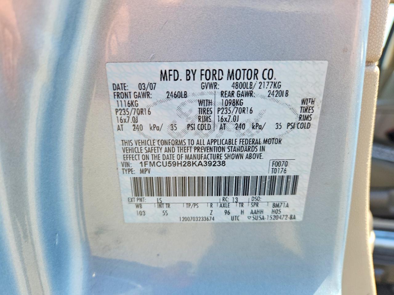 2008 FORD ESCAPE