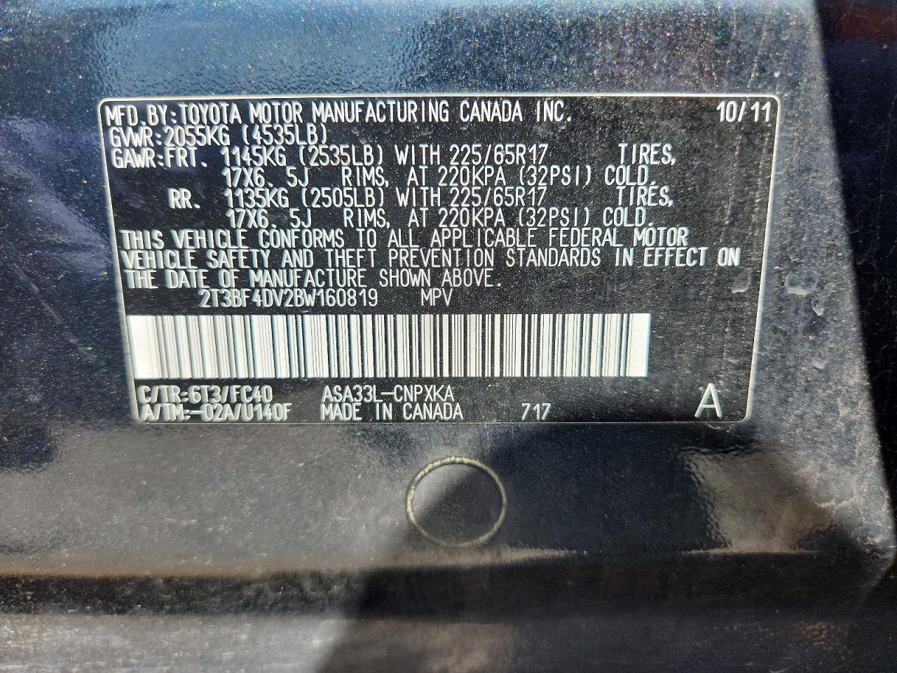 2011 TOYOTA RAV4