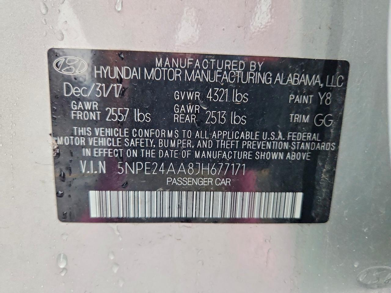 2018 HYUNDAI SONATA
