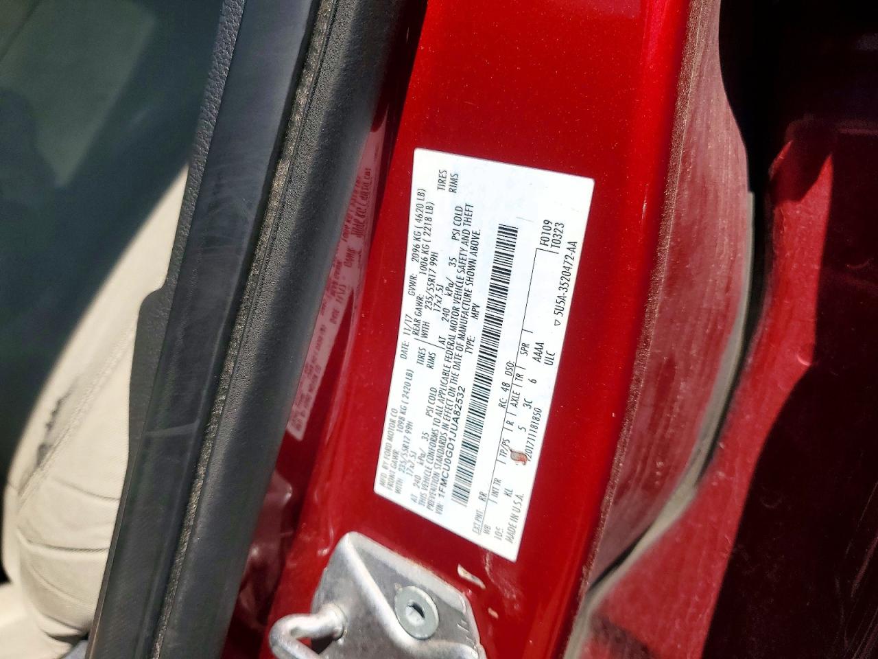 2018 FORD ESCAPE