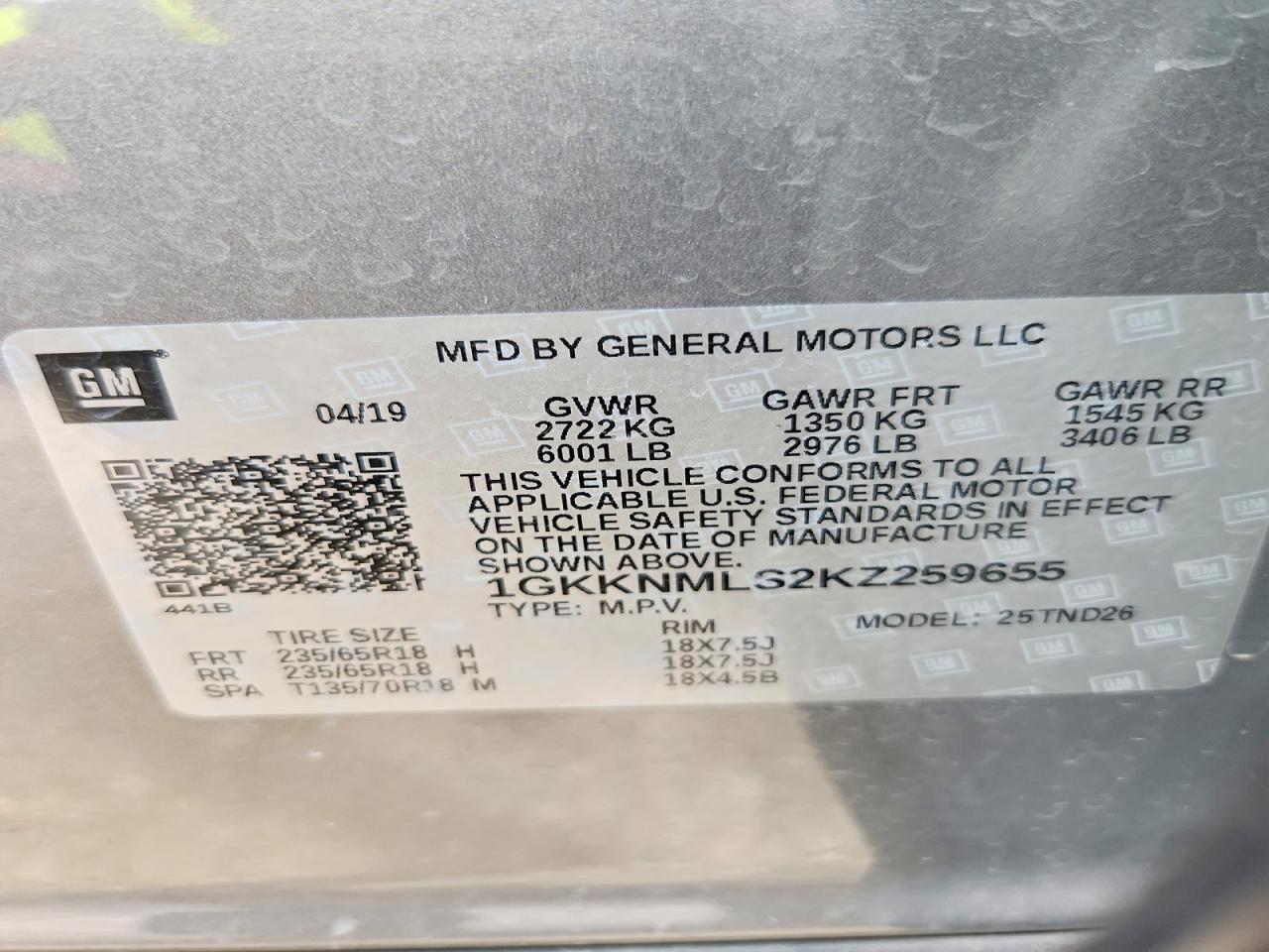 2019 GMC ACADIA