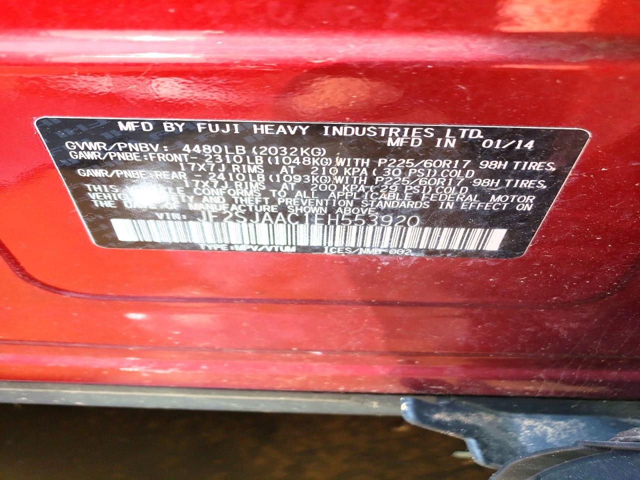 2014 SUBARU FORESTER