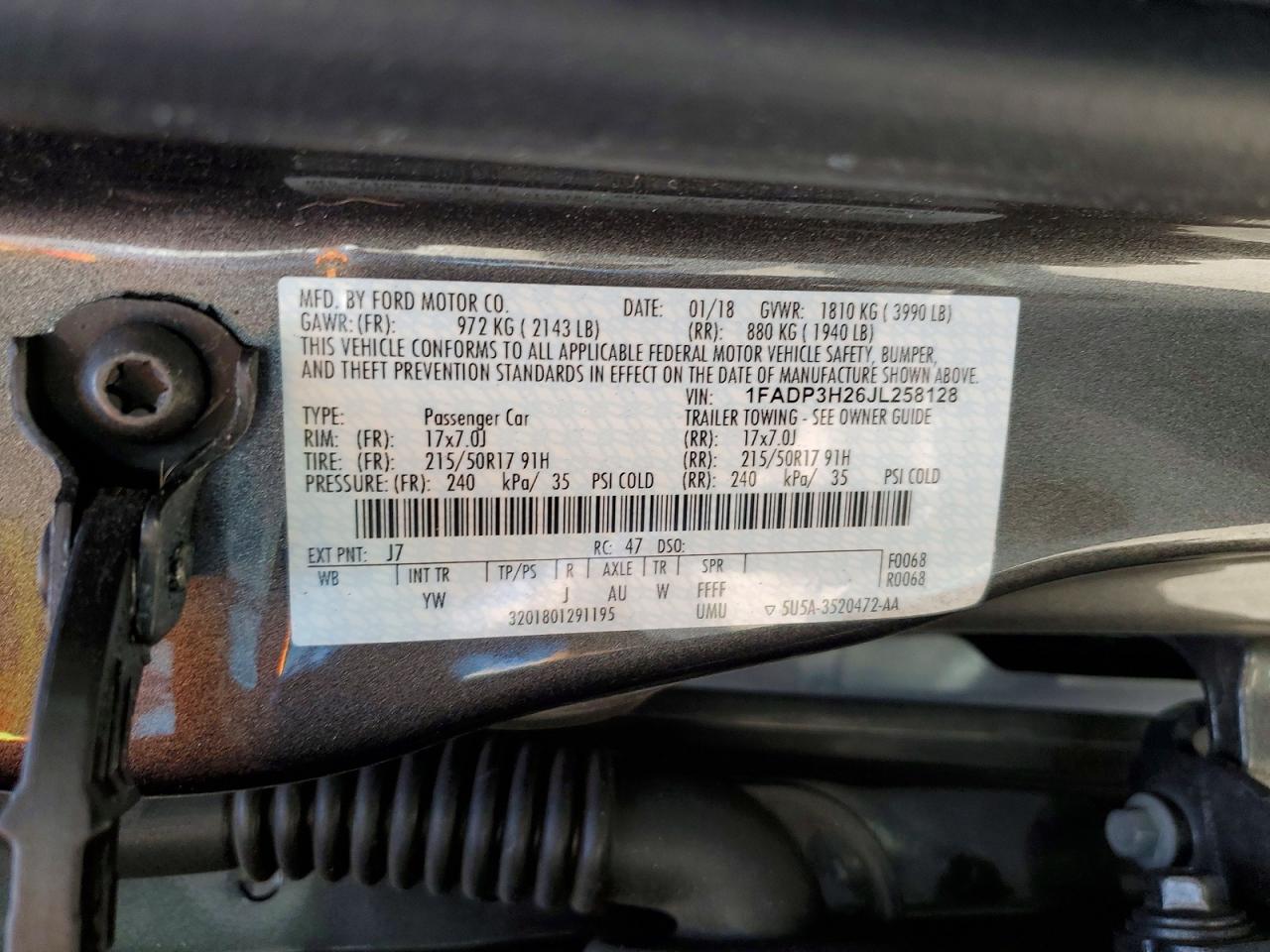 2018 FORD FOCUS