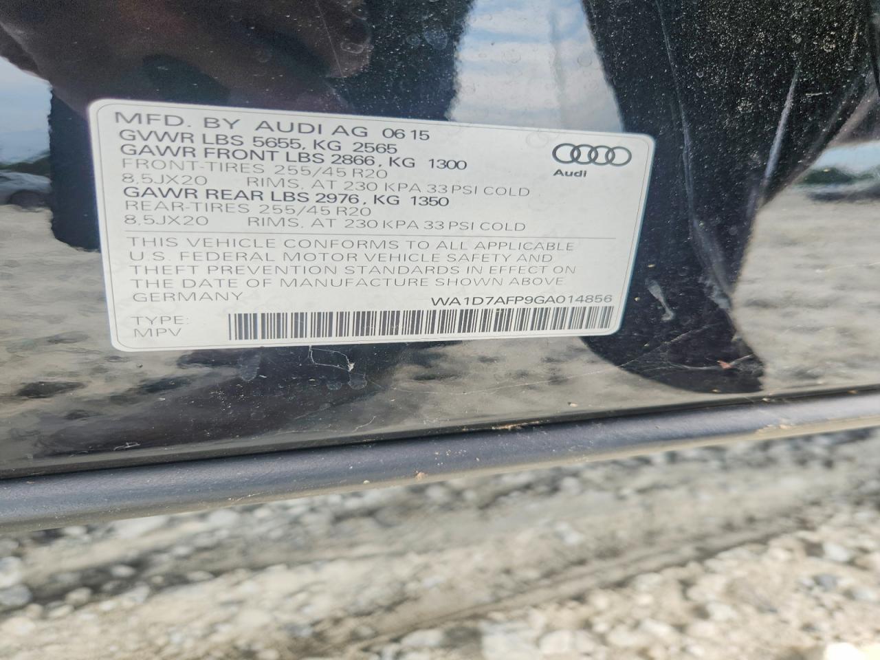 2016 AUDI Q5