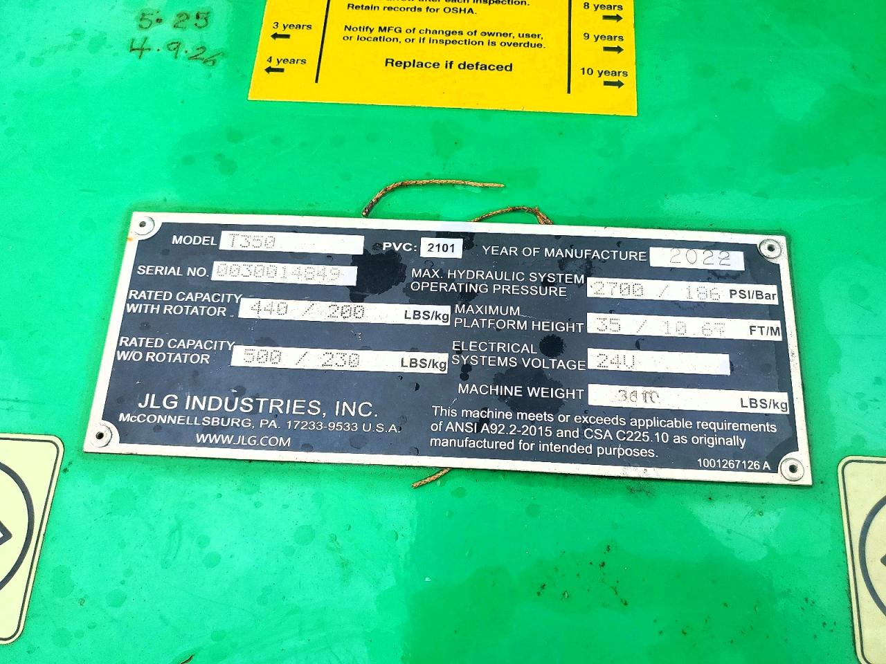 2022 JLG LIFT