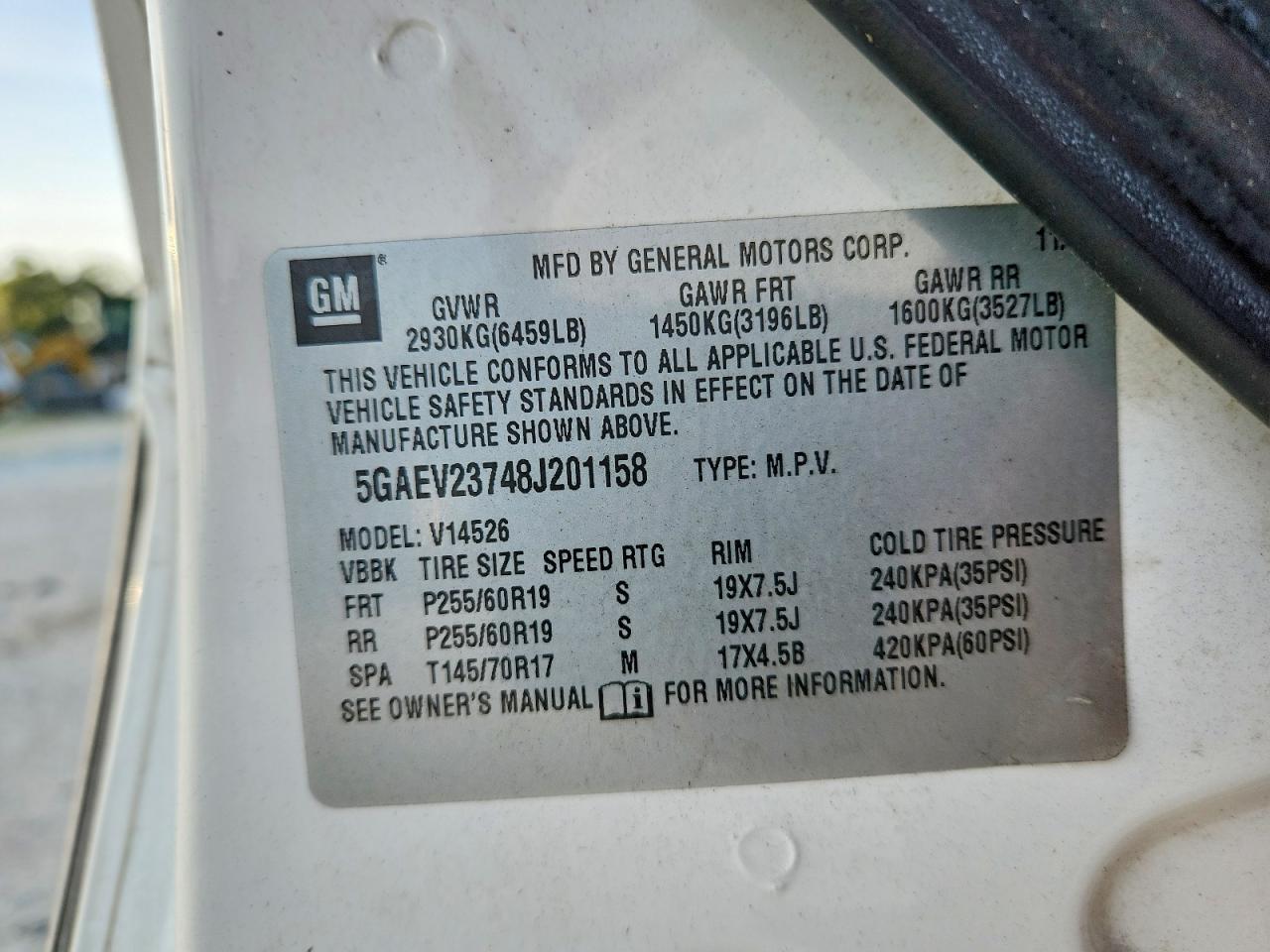 2008 BUICK ENCLAVE