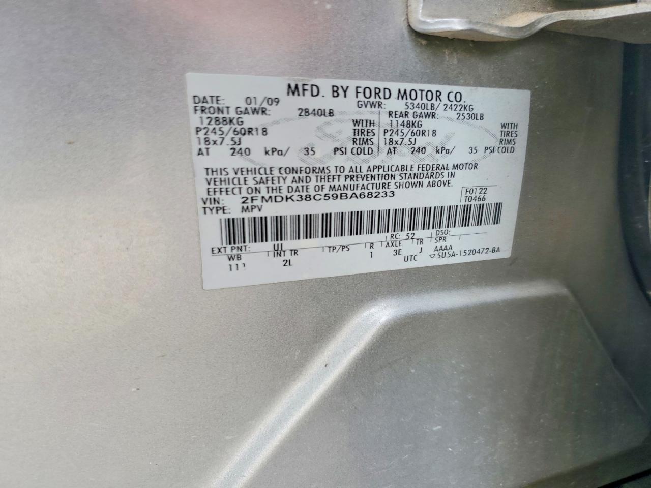 2009 FORD EDGE
