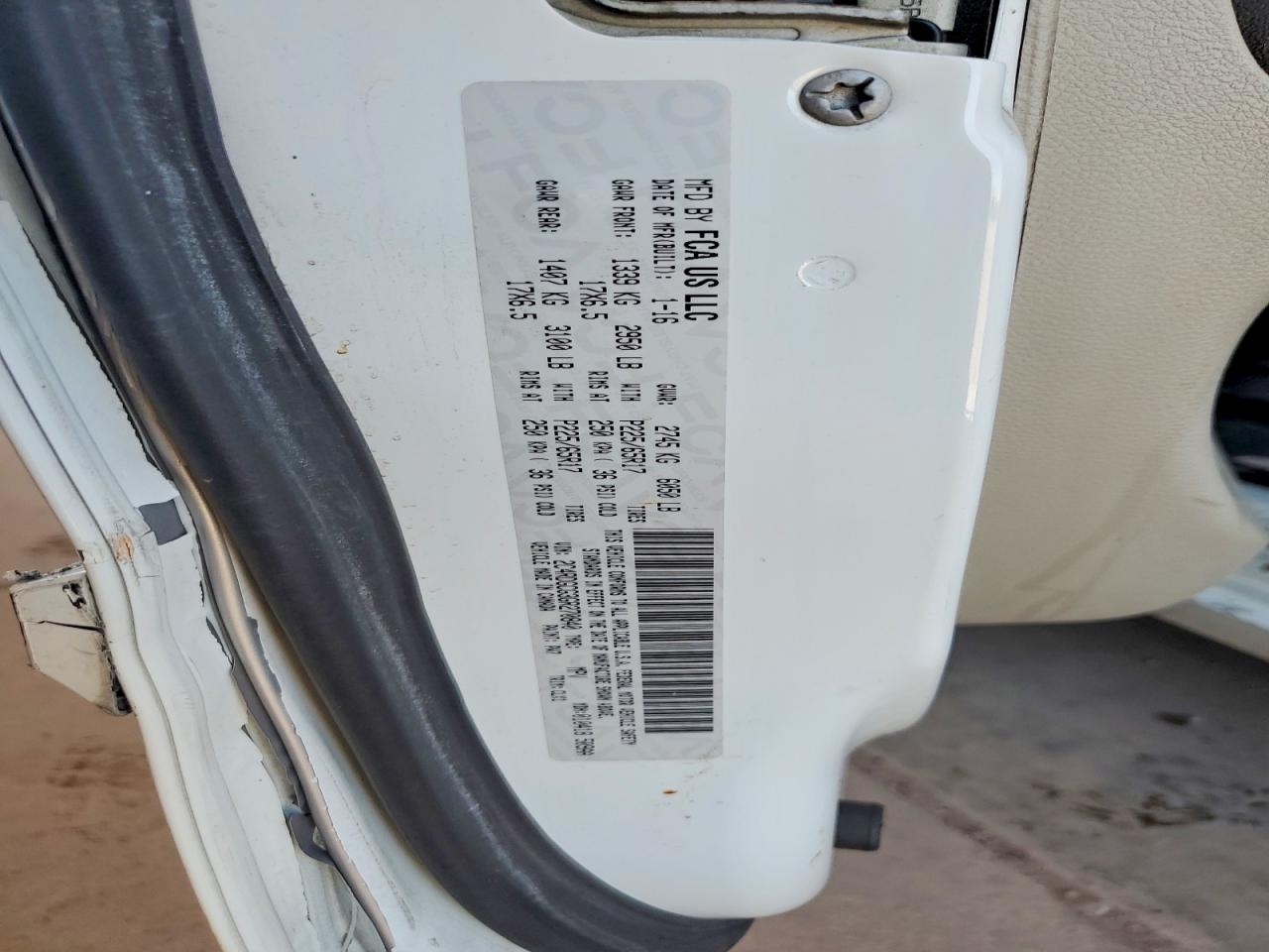 2016 DODGE CARAVAN