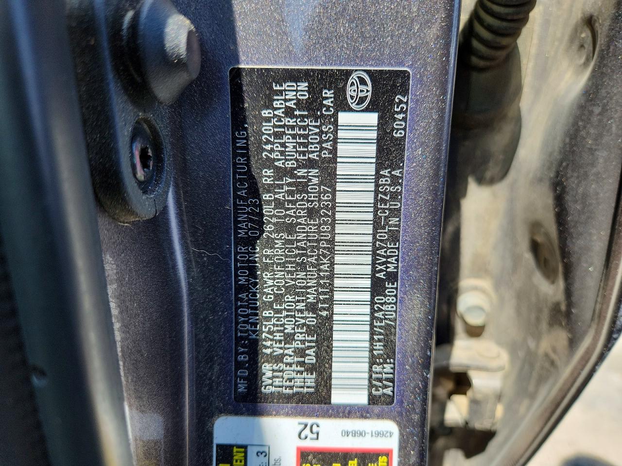 2023 TOYOTA CAMRY