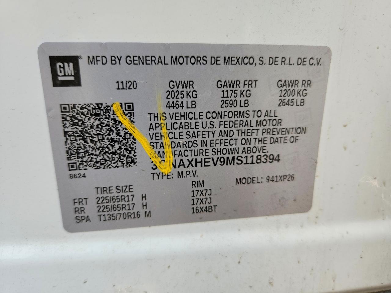 2021 CHEVROLET EQUINOX
