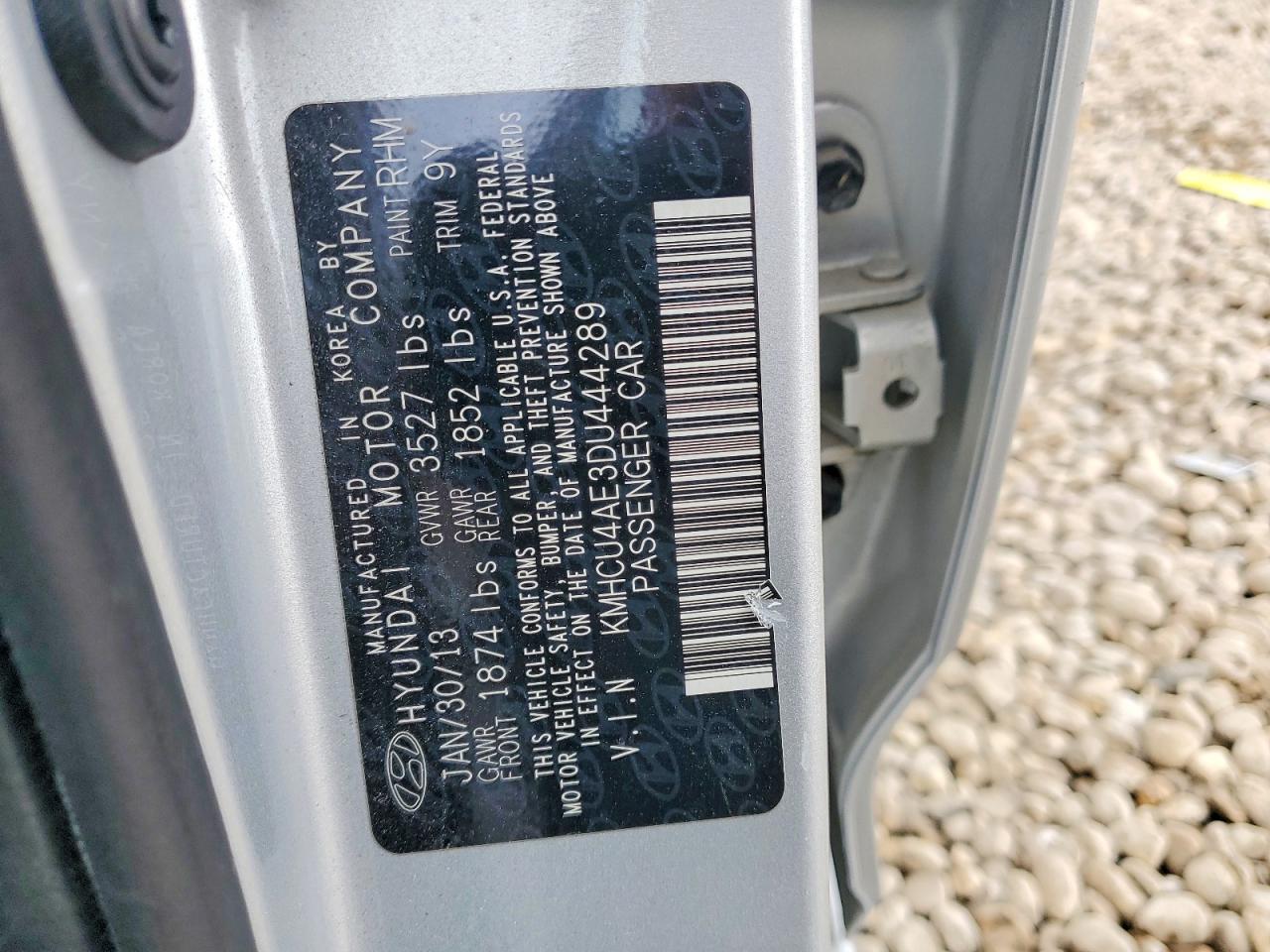 2013 HYUNDAI ACCENT