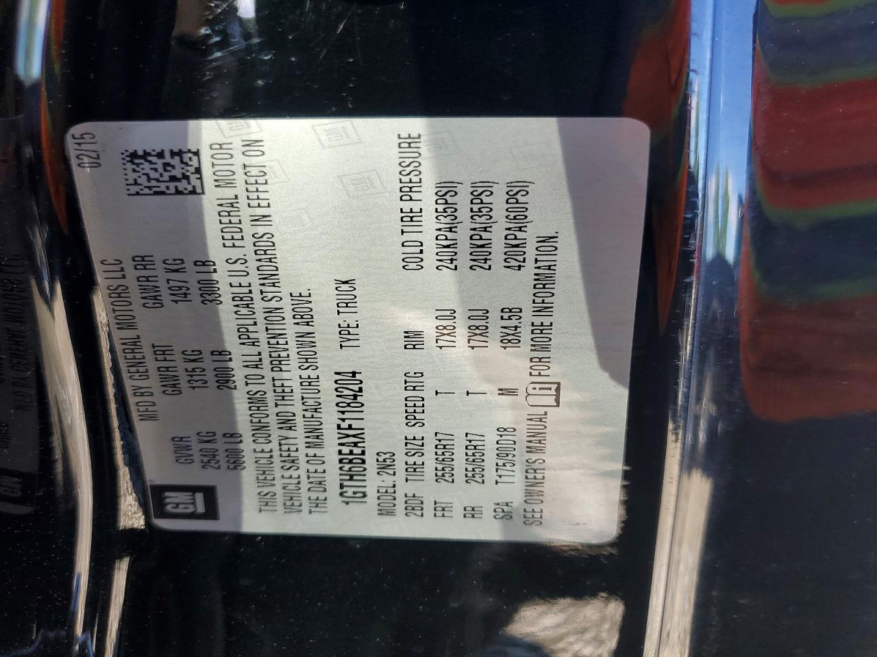 2015 GMC CANYON