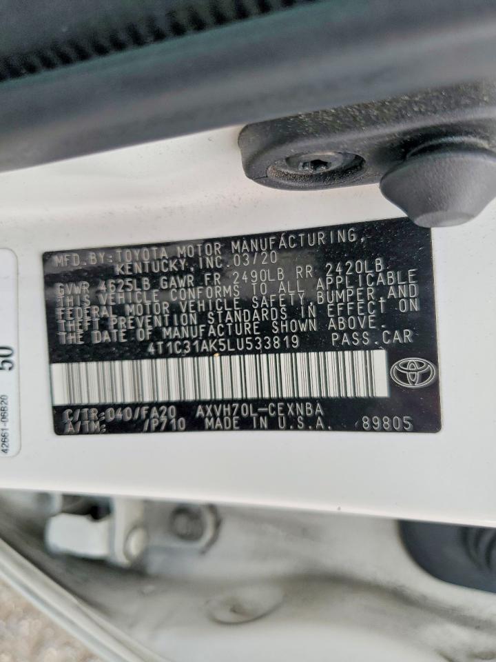 2020 TOYOTA CAMRY