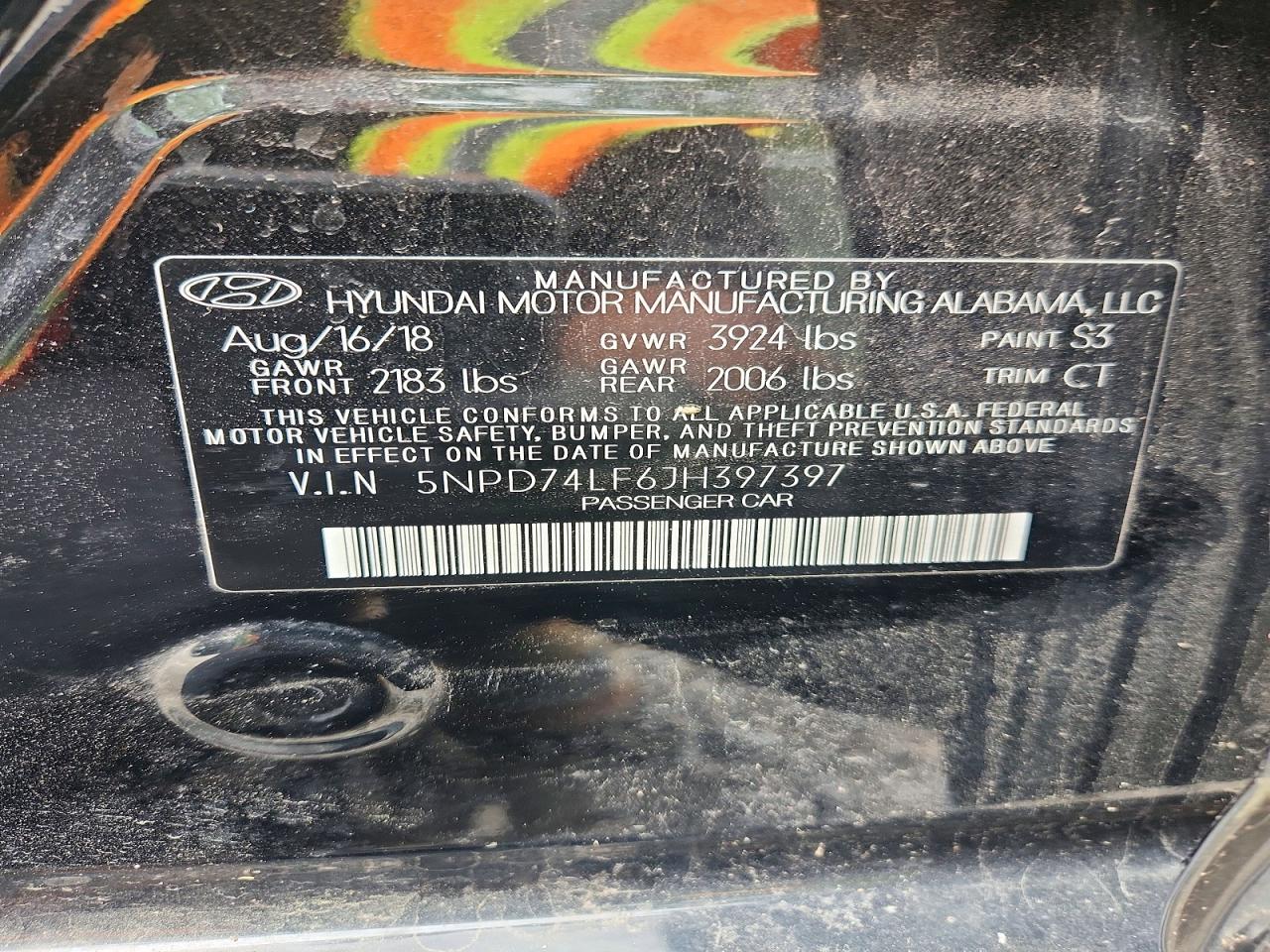 2018 HYUNDAI ELANTRA