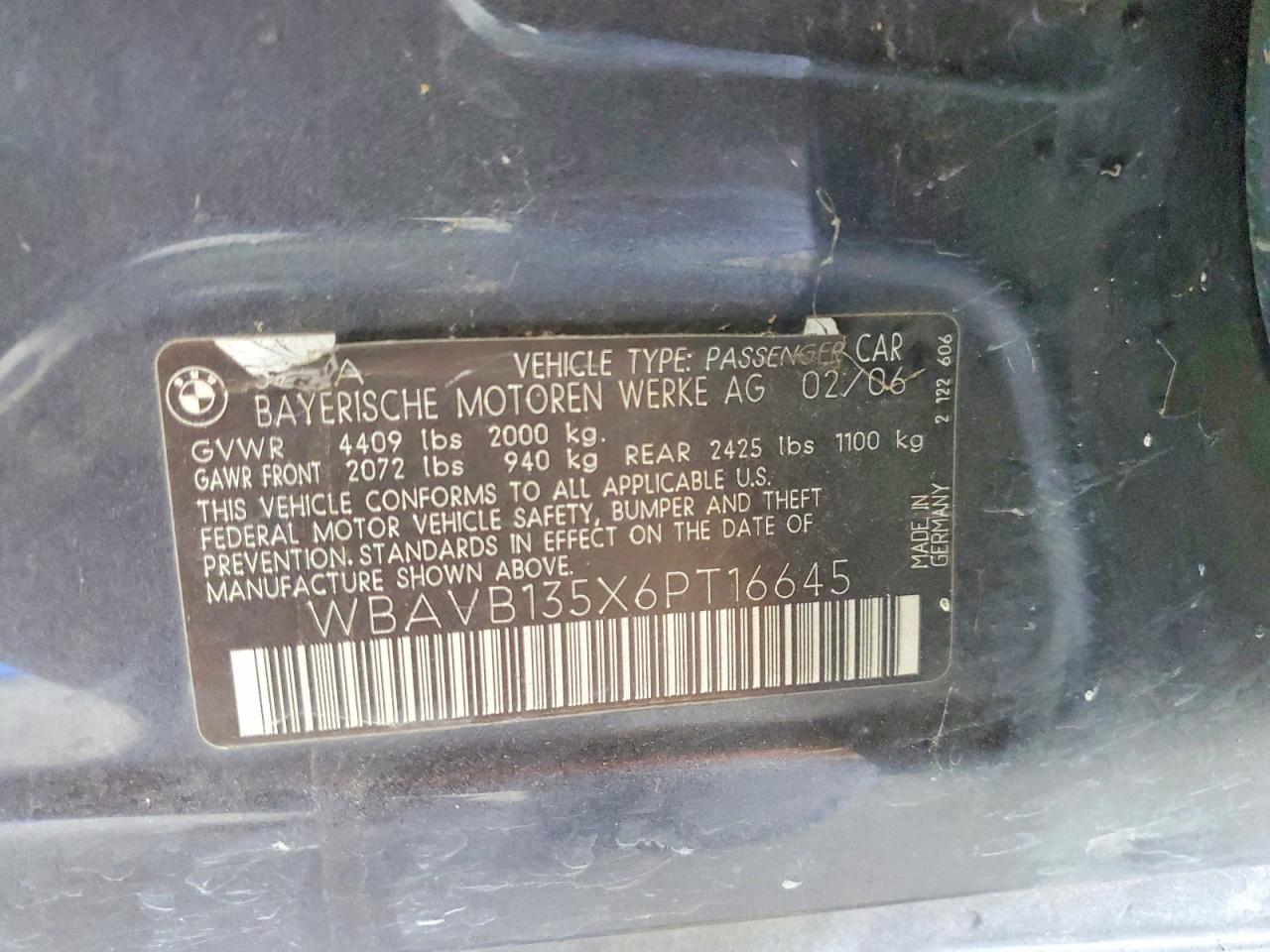 2006 BMW 3 SERIES