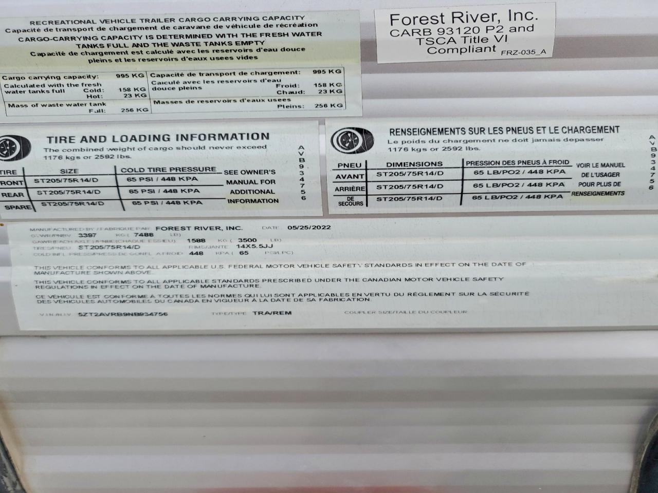 2022 FORESRIVER AVENGER