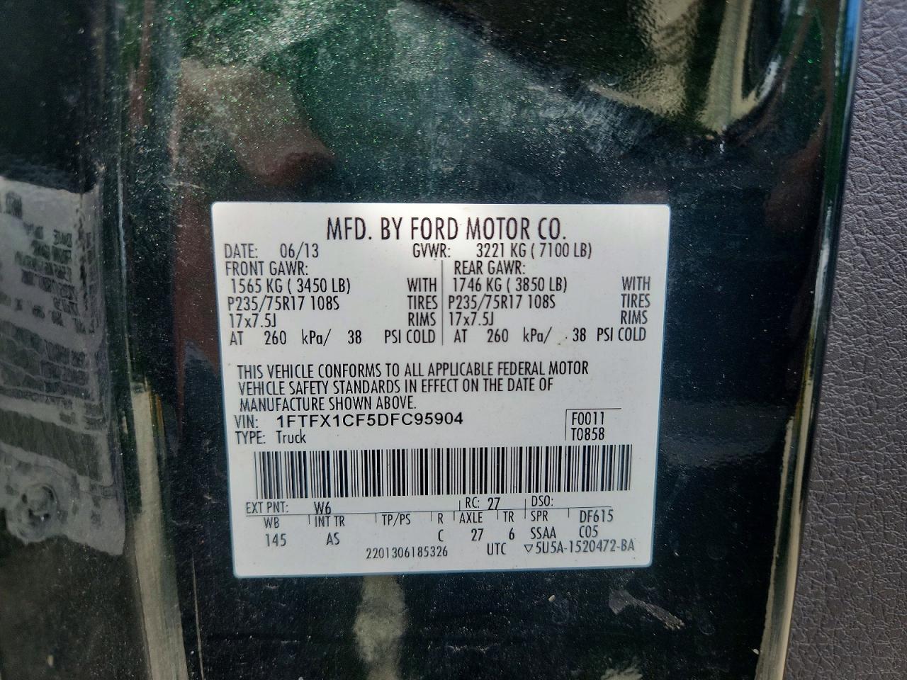 2013 FORD F150