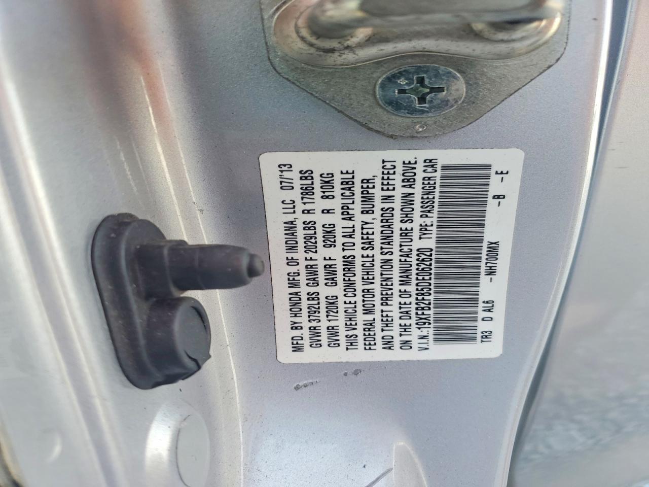2013 HONDA CIVIC