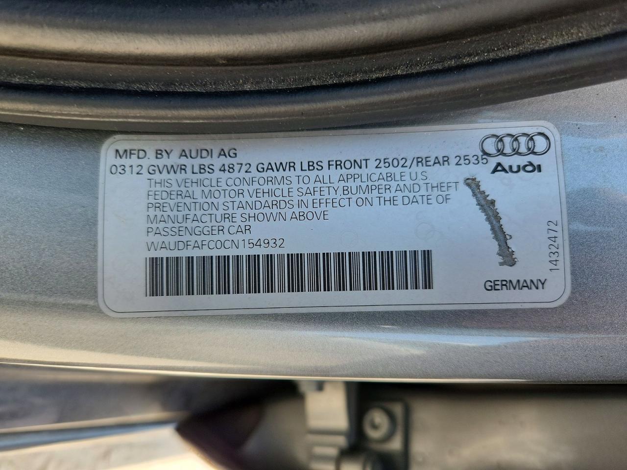 2012 AUDI A6