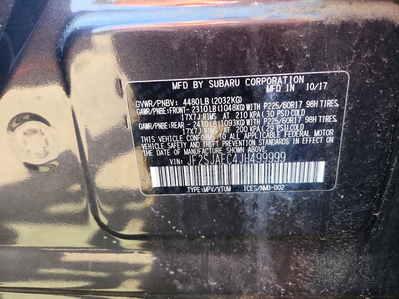 2018 SUBARU FORESTER