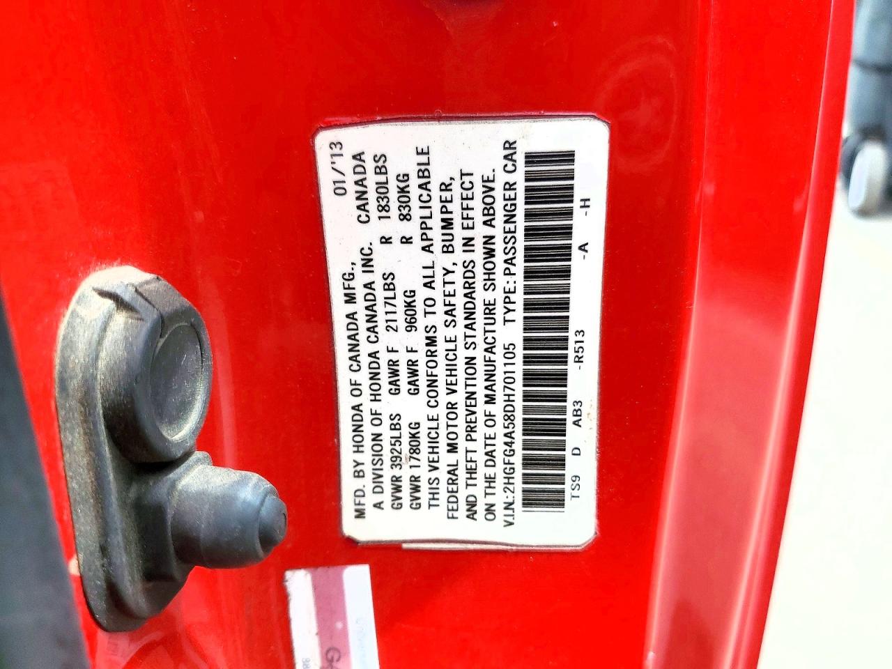 2013 HONDA CIVIC