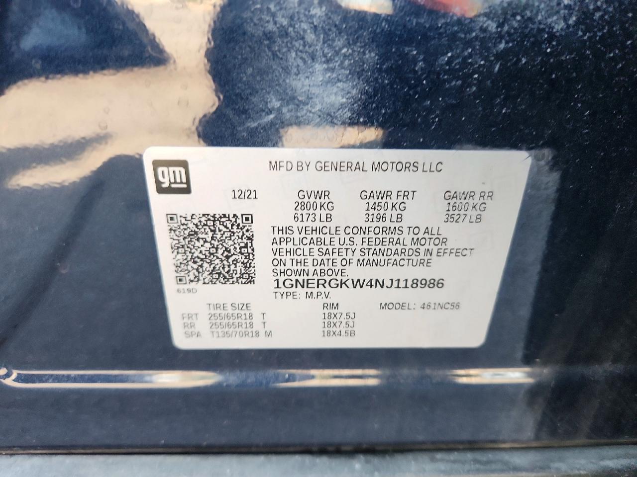 2022 CHEVROLET TRAVERSE