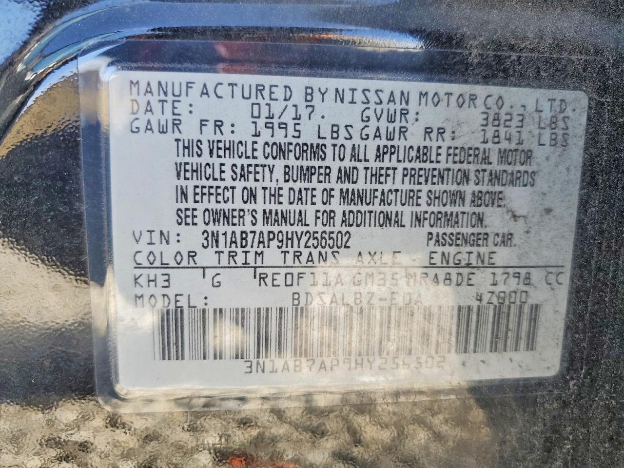 2017 NISSAN SENTRA
