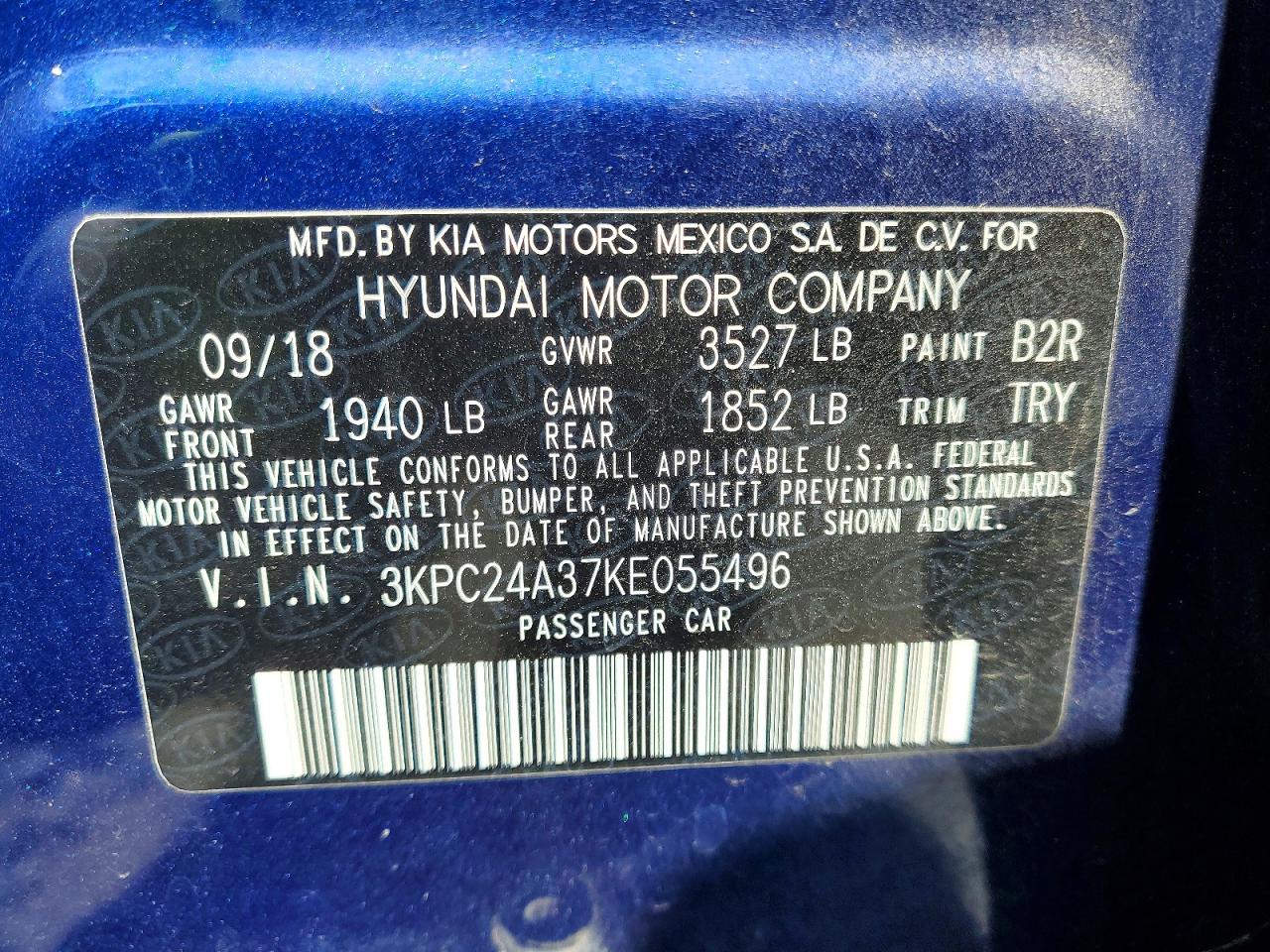 2019 HYUNDAI ACCENT