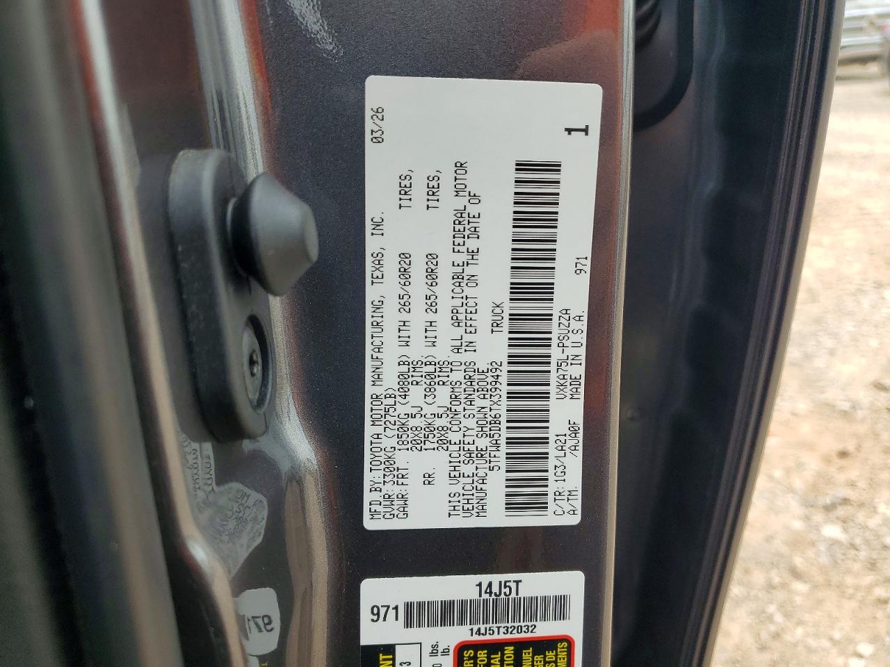 2026 TOYOTA TUNDRA